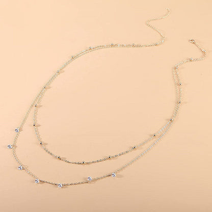 Boho Rhinestone Body Chains Bikini Belly Chain