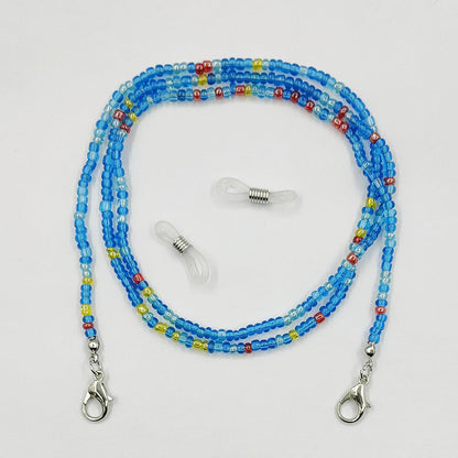 Mask Lanyard Glass Beads Eyeglasses Chain Necklaces