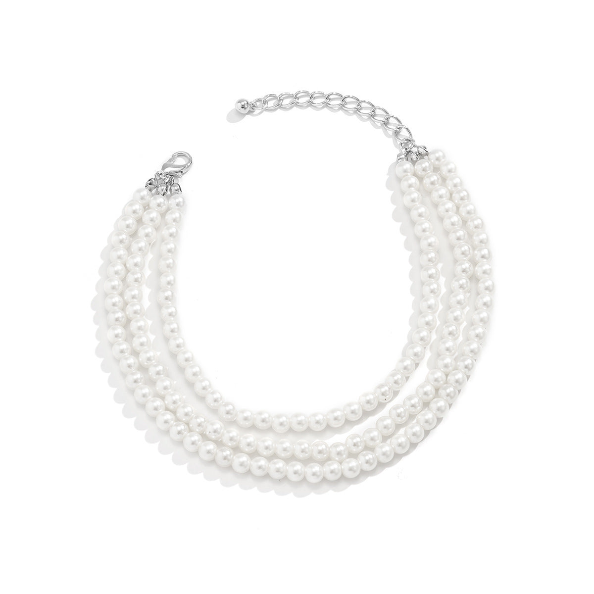 Classic Retro Multi-layer Pearl Anklet Beaded Chain Anklet Set