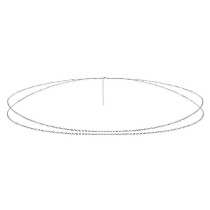 Double Layer Asymmetric Waist Chain Beach Bikini Body Jewelry