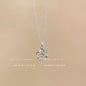 Titanium steel pearl clavicle necklace