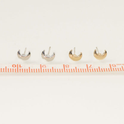 Small Moon Shape Cute Earrings