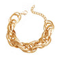 Street Fashionable Color Stitching Simple Female Exaggerated Single Layer Necklaces