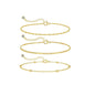 Round Beads Link Chain Anklet Jewelry
