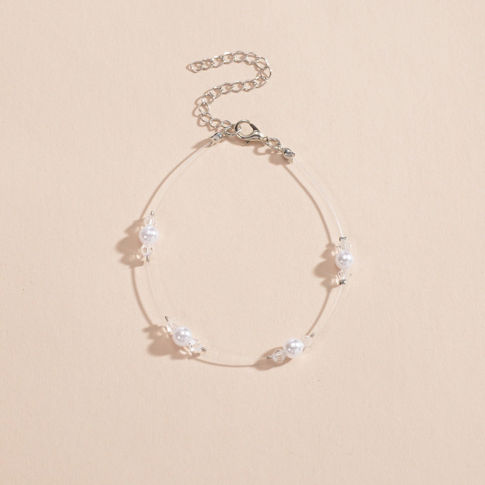 Pearl Bead Anklet Jewelry