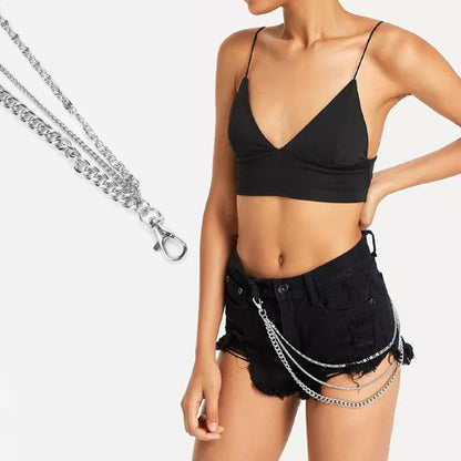 Ladies Sexy Metal Waist Chain Punk Style Jeans Body Chain