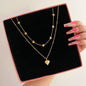 Vintage Style Star Heart Multi-layer Necklace