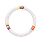 Polymer Clay Rainbow Stretch Bracelet