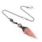 Sier Colorful Crystal Pendulum Stone Gravel Pendants