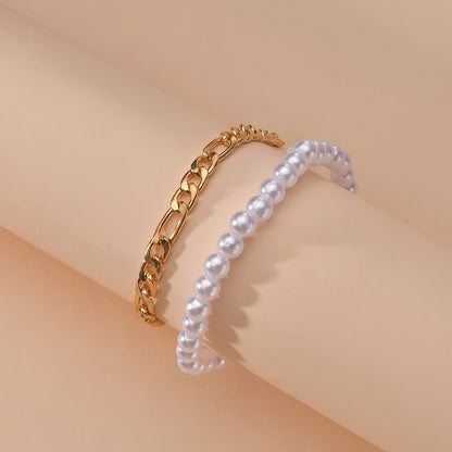 Fashion Charm Pearl Chain Bracelet