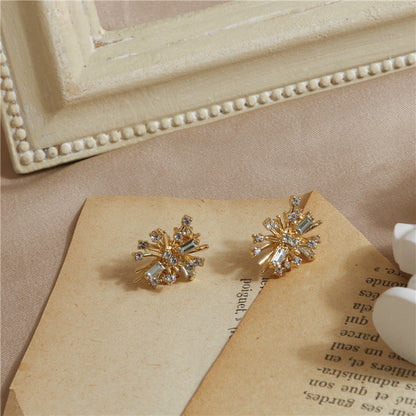 Rhinestone Firework Stud Earrings