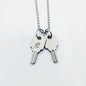 Men's Unlockable Matte Fog Sand Punk Vintage Necklaces
