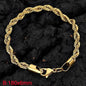 Women's & Men's Popular Simplicity Gold Stainless Steel Hemp Bracelets