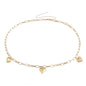 Metal Large Heart Pendant Waist Chain