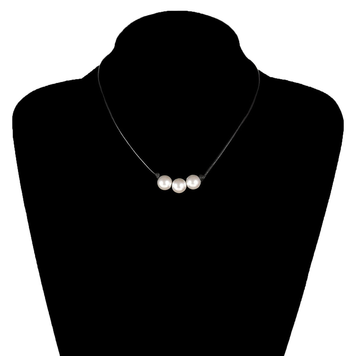 White Pearl Choker Necklace