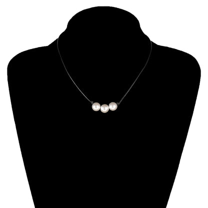 White Pearl Choker Necklace