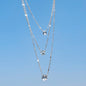 Multi-layer Fashion Heart Pendant Star Necklace for Woman