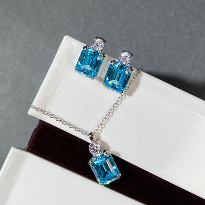 Women's High Carbon Diamond Simple Chain Necklaces