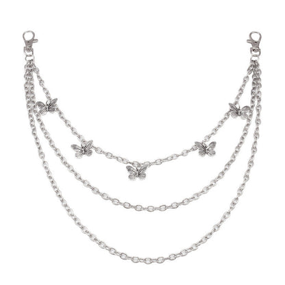 Fashion Butterfly Pendant Multi-layer Trouser Chain