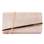 Fashion hard bag clutch metal chain bag