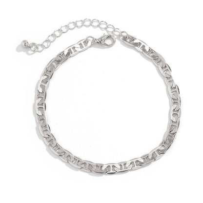 Layer Beaded Layer Chain Anklet Jewelry