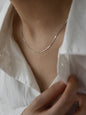 Blade Chain Plain Necklace Snake Bone Chain