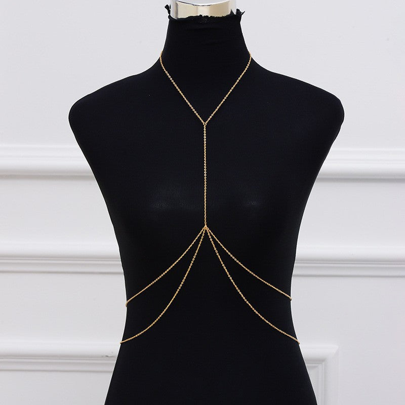 Women Beach Bikini Decor Chest Body Chain