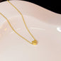 Crescent Shaped Pendant Necklace