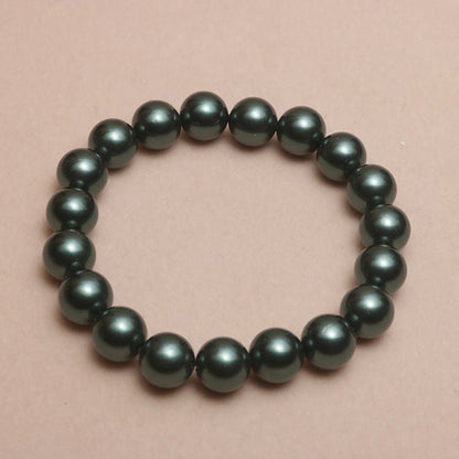 Elastic Beaded Shell Pearl Bracelet