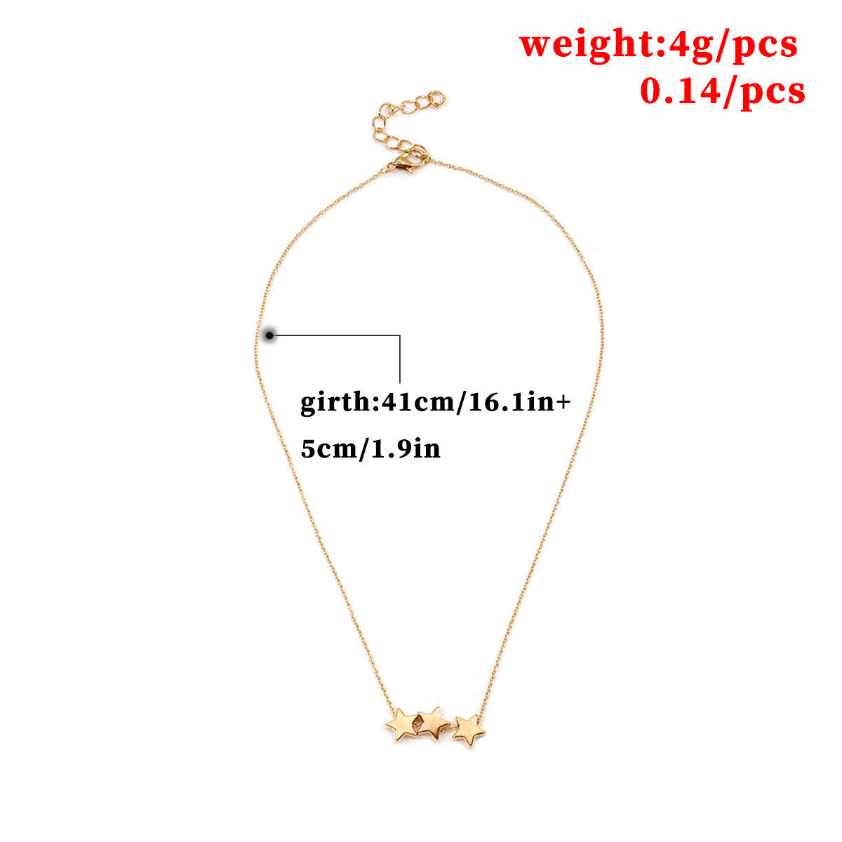 Metal Star Charm Necklace
