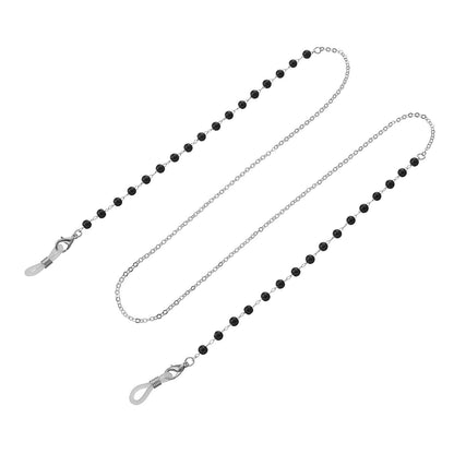 Simple Fashion Black Bead Glasses Chain