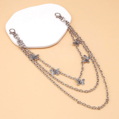 Fashion Butterfly Pendant Multi-layer Trouser Chain