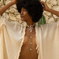 Layer Pearl Belly Chain Geometric Round Tassel Belly Chain