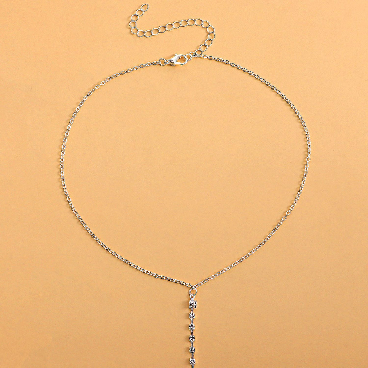 Bra Chain Sexy Cross Rhinestone Body Chain