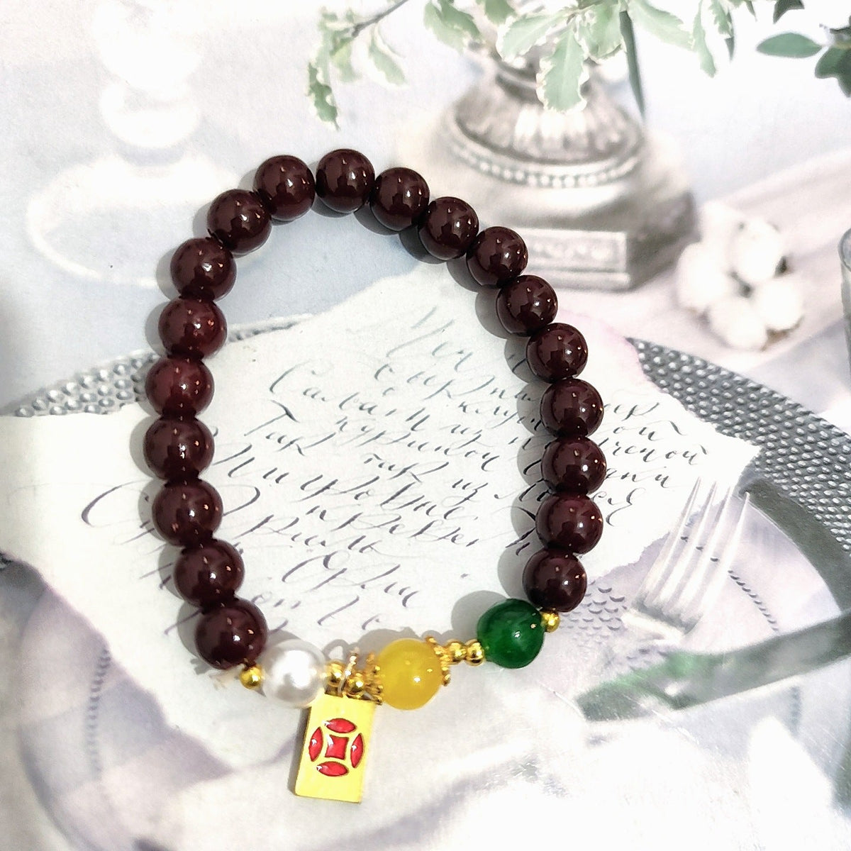 Ink Butterfly Female Chinese Style Joint Bracelets