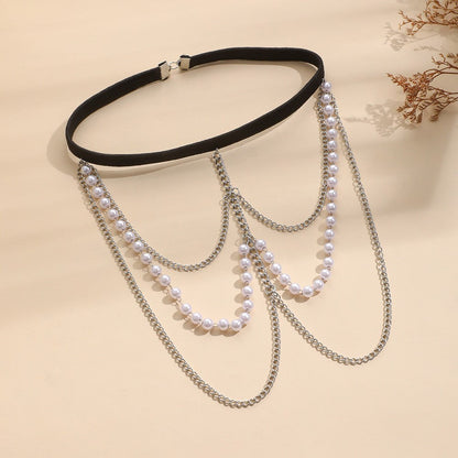 Multi-Layer Body Chains Elastic Lace Rope Leg Chain