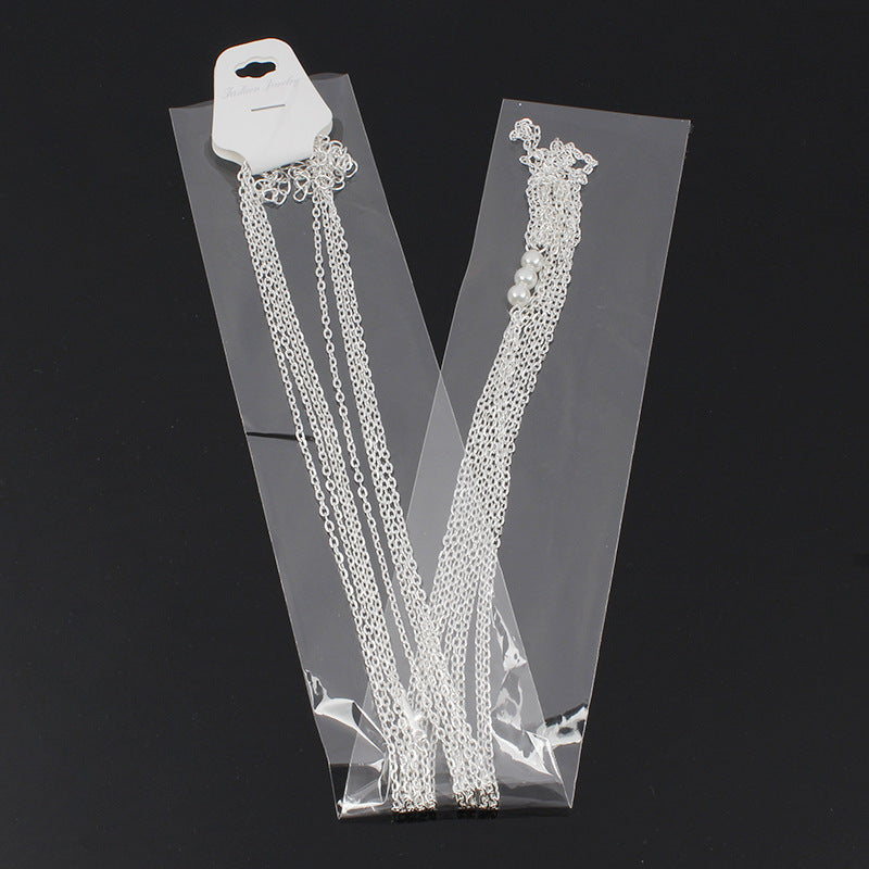 Multi-layered Tassel Pearl Chain Belly Waist Necklace Body Chain