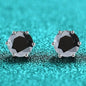 S925 Colorful Moissanite & CZ Classic 6-Prong Stud Earrings For Men Women Gift