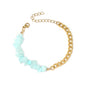 Natural Green Aventurine Irregular Crushed Stone Bracelet