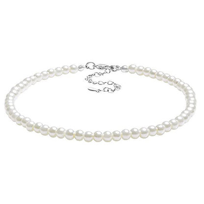 Multi Layered Pearl Neck Chain Necklace Sweater Chain Pearl Necklaces