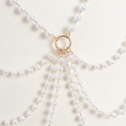 Multilayer Pearl Waist Chains