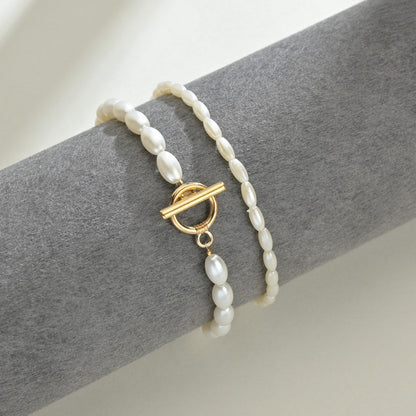 Double Pearl Layer Anklet Jewelry