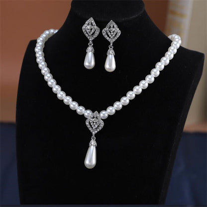 Handmade Pearl Bridal Wedding Jewelry Sets