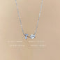 Titanium steel pearl clavicle necklace
