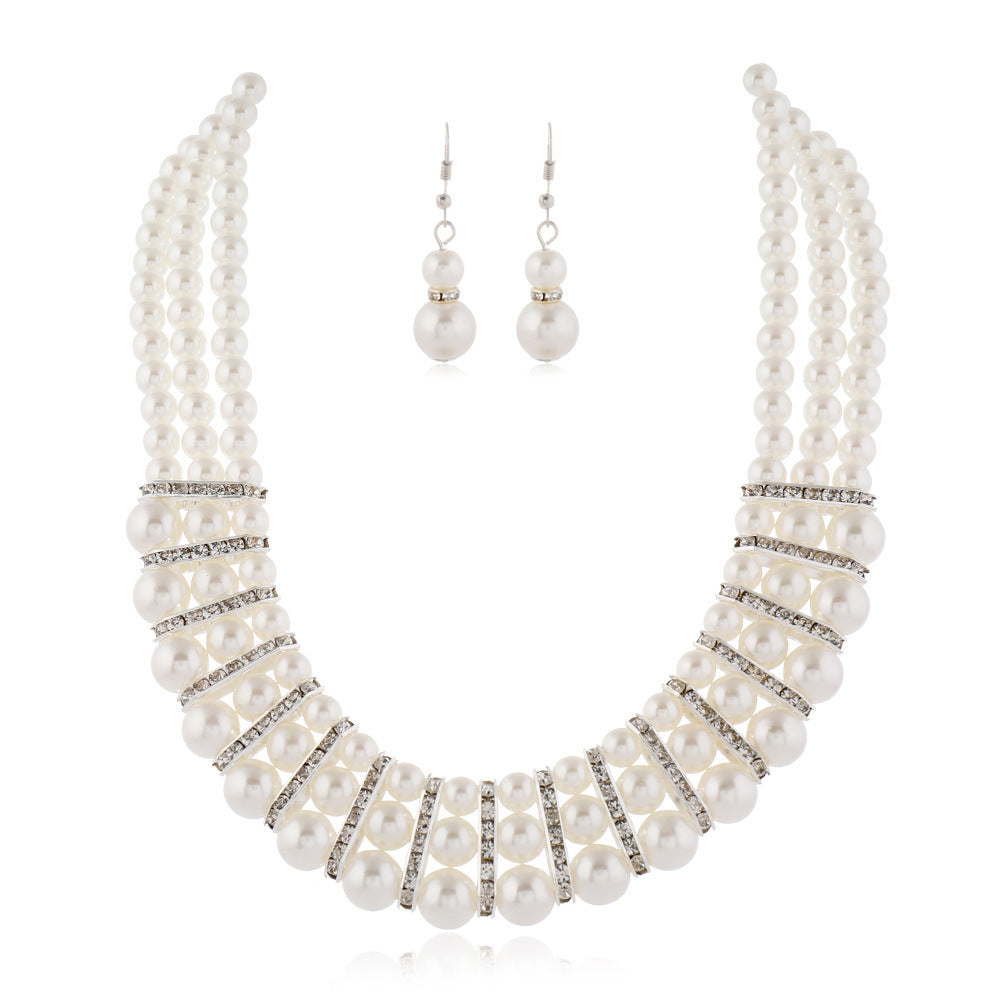 Multi-Layered Imitation Pearl Jewelry Set