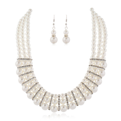 Multi-Layered Imitation Pearl Jewelry Set