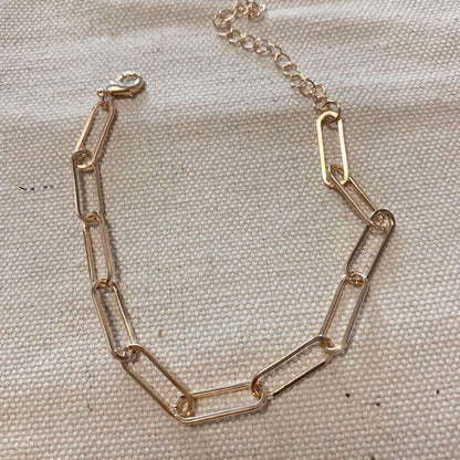 Paper Clip Link Chain Necklace