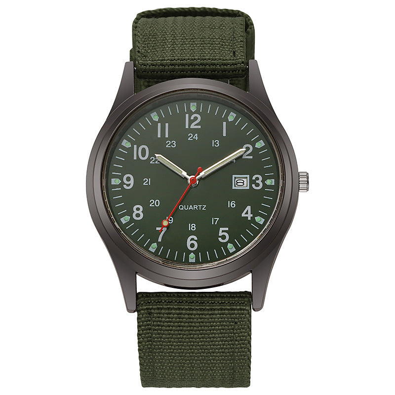 Canvas men's casual fashion gift watch, quartz watch