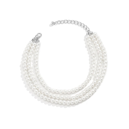 Imitation Pearl Beaded Tassel Anklet Jewelry