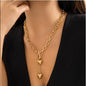 Custom Love Heart Charm Choker Necklace